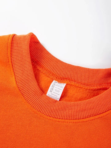 La Dolce Vita Italia Printed Womens Sweatshirt Crewneck Y2K Loose Clothing Multicolor Casual Pullover Fleece All-Match Top - Zen Fit Plus