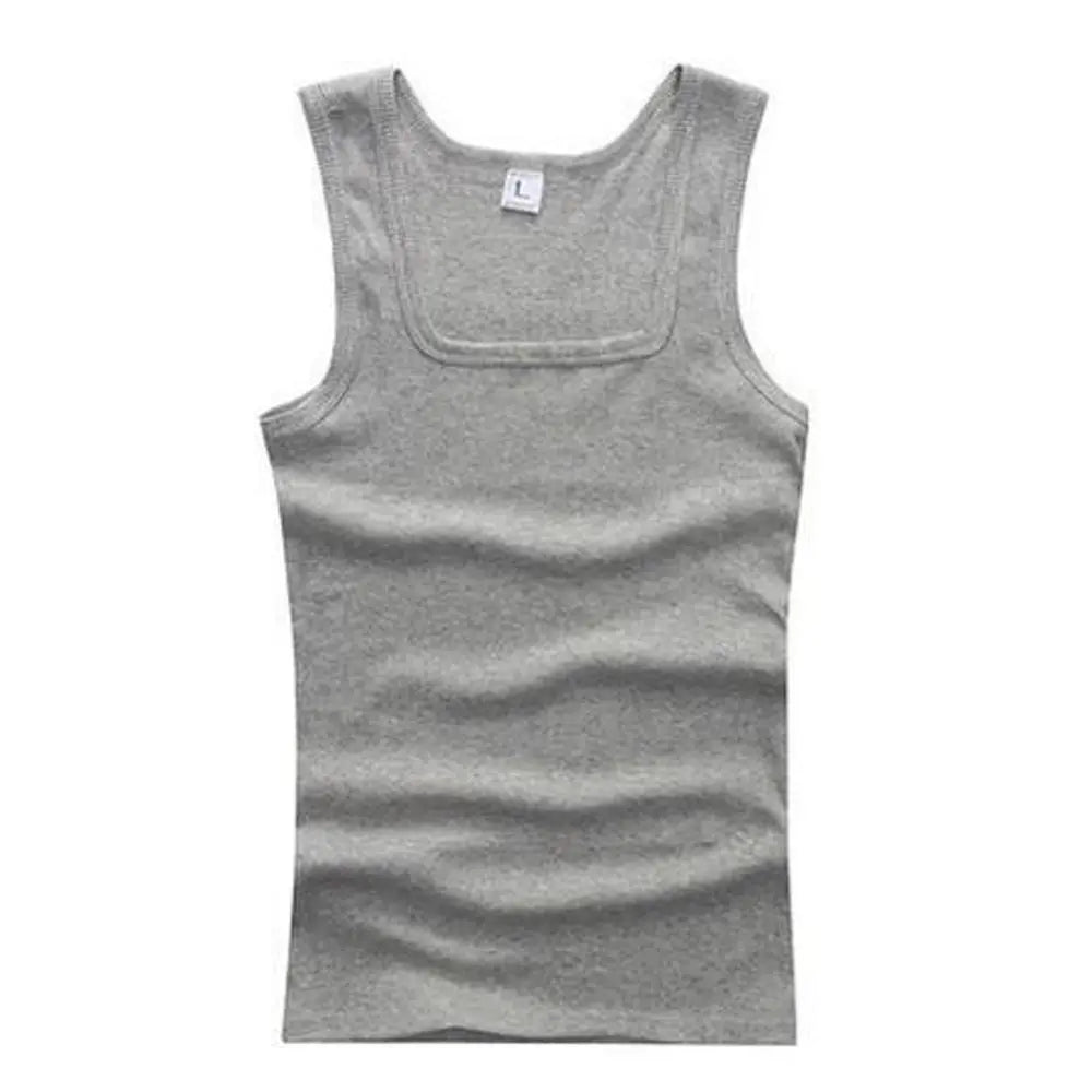 Hot Sale Summer Male clothes Women Basic Elastic tank top Pure Cotton Sleeveless Men's t-shirt Bodybuilding Fitness T-shirt Zen fit plus