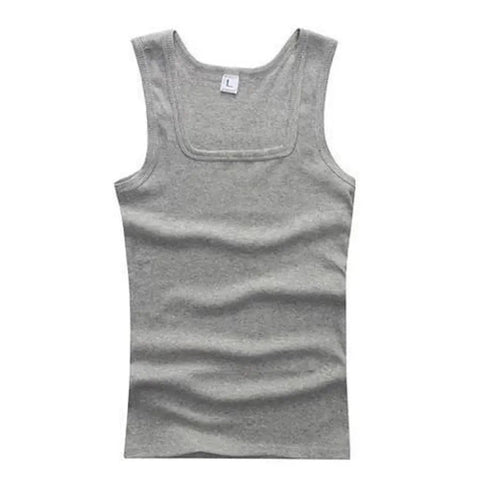 Hot Sale Summer Male clothes Women Basic Elastic tank top Pure Cotton Sleeveless Men's t-shirt Bodybuilding Fitness T-shirt Zen fit plus