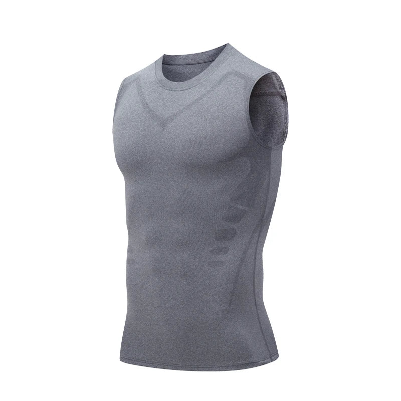 Compression Tank Top Men Gym Shirt Sleeveless Quick Dry Printing Sportswear Male Fitness Bodybuilding Vest Workout Muscle Top Zen fit plus