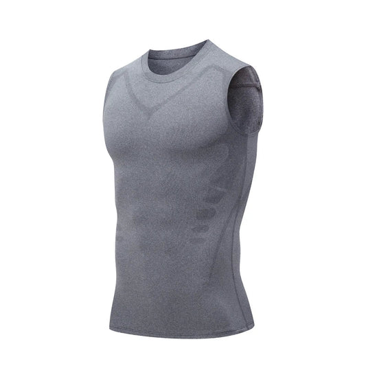 Compression Tank Top Men Gym Shirt Sleeveless Quick Dry Printing Sportswear Male Fitness Bodybuilding Vest Workout Muscle Top Zen fit plus