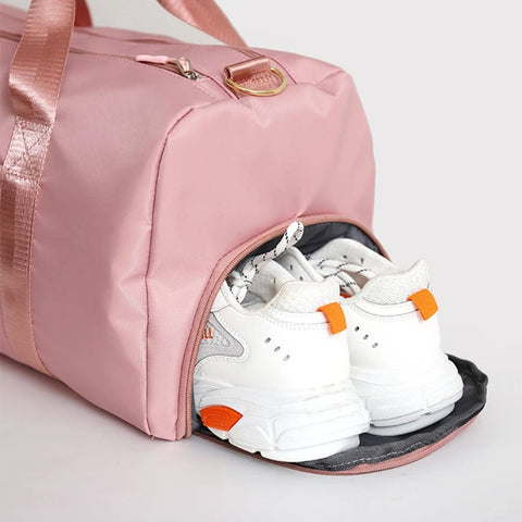 Gym Bag for Women with Shoe Compartment Durable Lightweight Yoga Large Handbag Zen fit plus
