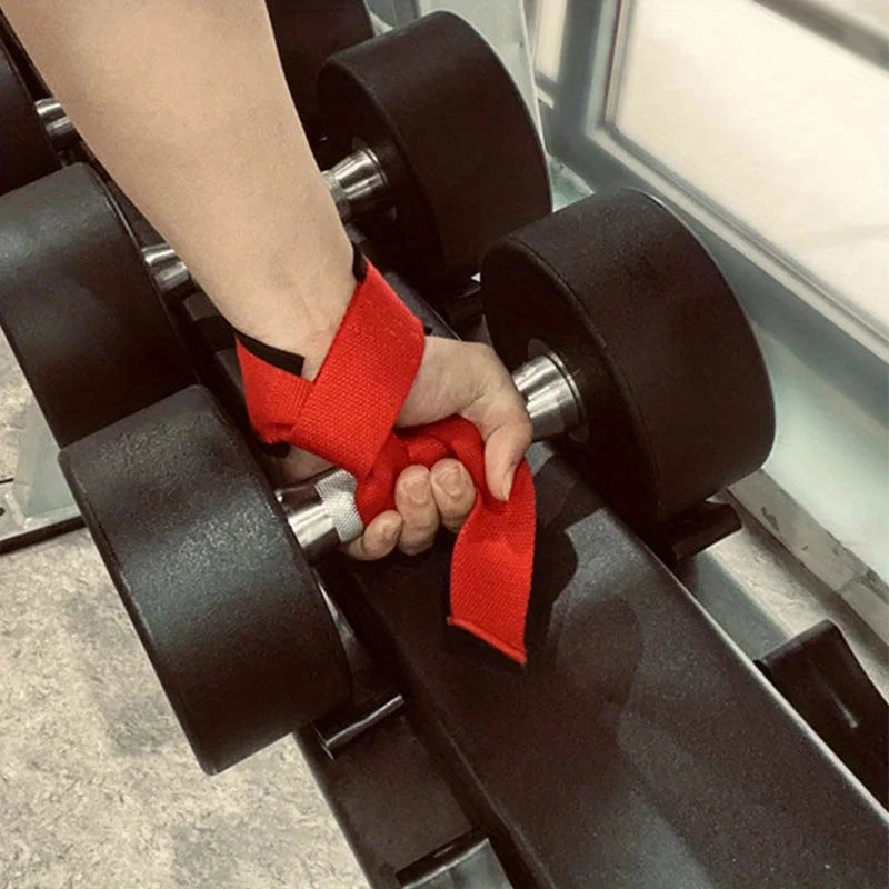 1 Pair Weight Lifting Assistance Strap Dumbbell Fitness Pure Color Belt for Deadlifts fitness gloves Zen Fit Plus