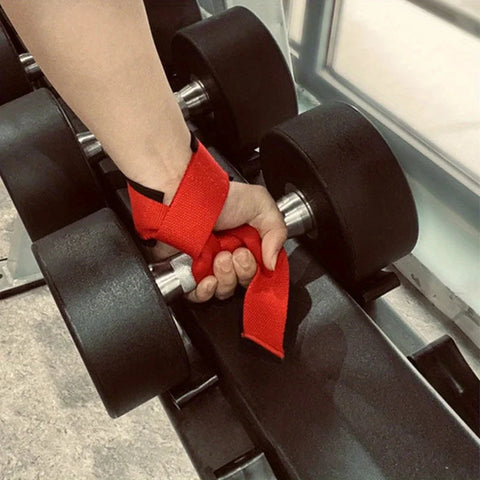 1 Pair Weight Lifting Assistance Strap Dumbbell Fitness Pure Color Belt for Deadlifts fitness gloves Zen Fit Plus