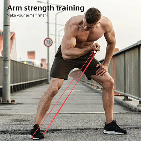 Latex Stretch Resistance Band Expander Elastic Bands For Sport Pull Up Assistance Band Home Workout Pilates Gym Equipment - Zen Fit Plus