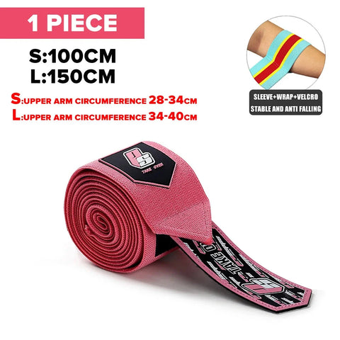 1PC PSIII 150cm Premium Elbow Pads Wrap Strap Bandage Brace Support Gym Fitness Sport Protecter for Weightlifting Bench Press Zen fit plus