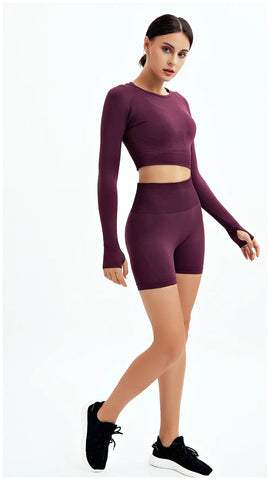 WAREBALL 2/3/4pcs Seamless Yoga Set Gym Clothes Sportswear Yoga Suits For Women Fitness Set Tracksuits Sports Bra Gym Leggings - Zen Fit Plus