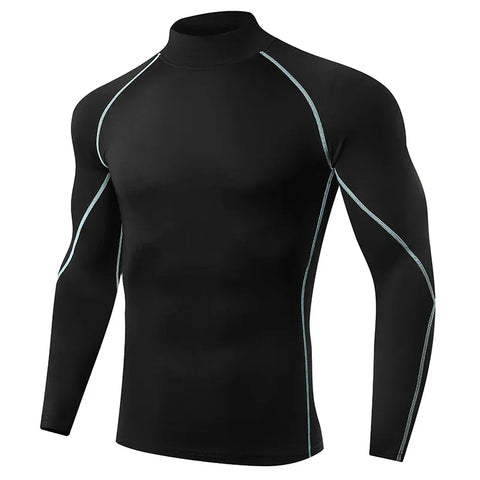Men Running T shirt Quick Dry Bodybuilding Sport Shirt Long Sleeve Compression Top Fitness Tight Rashgard Gym T-Shirt Men - Zen Fit Plus