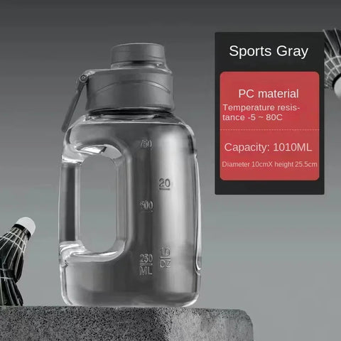 1L UP To 5L Gym Cycling Bottle Cup Outdoor Sport Large Capacity Water Bottle Kettle Fitness BPA FREE Scale Drink Bottle for Men Zen fit plus