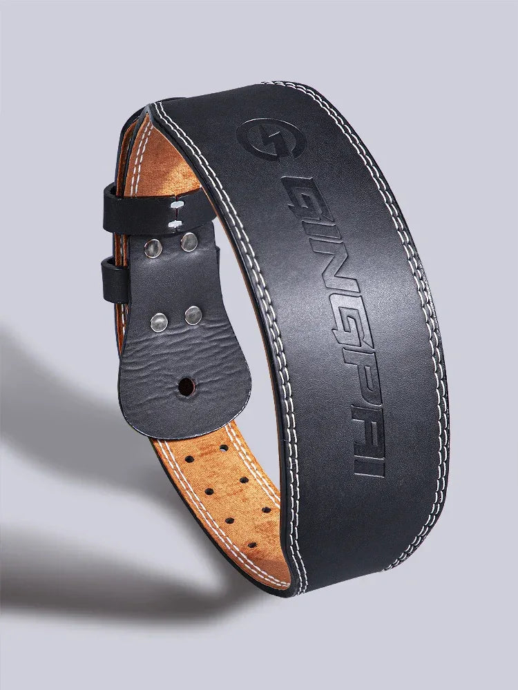 10cm Width Fitness Leather Belt Squat Hard Pull Waist Training Sports Waist Protective Gear Weightlifting Fast Buckle Belt - Zen Fit Plus