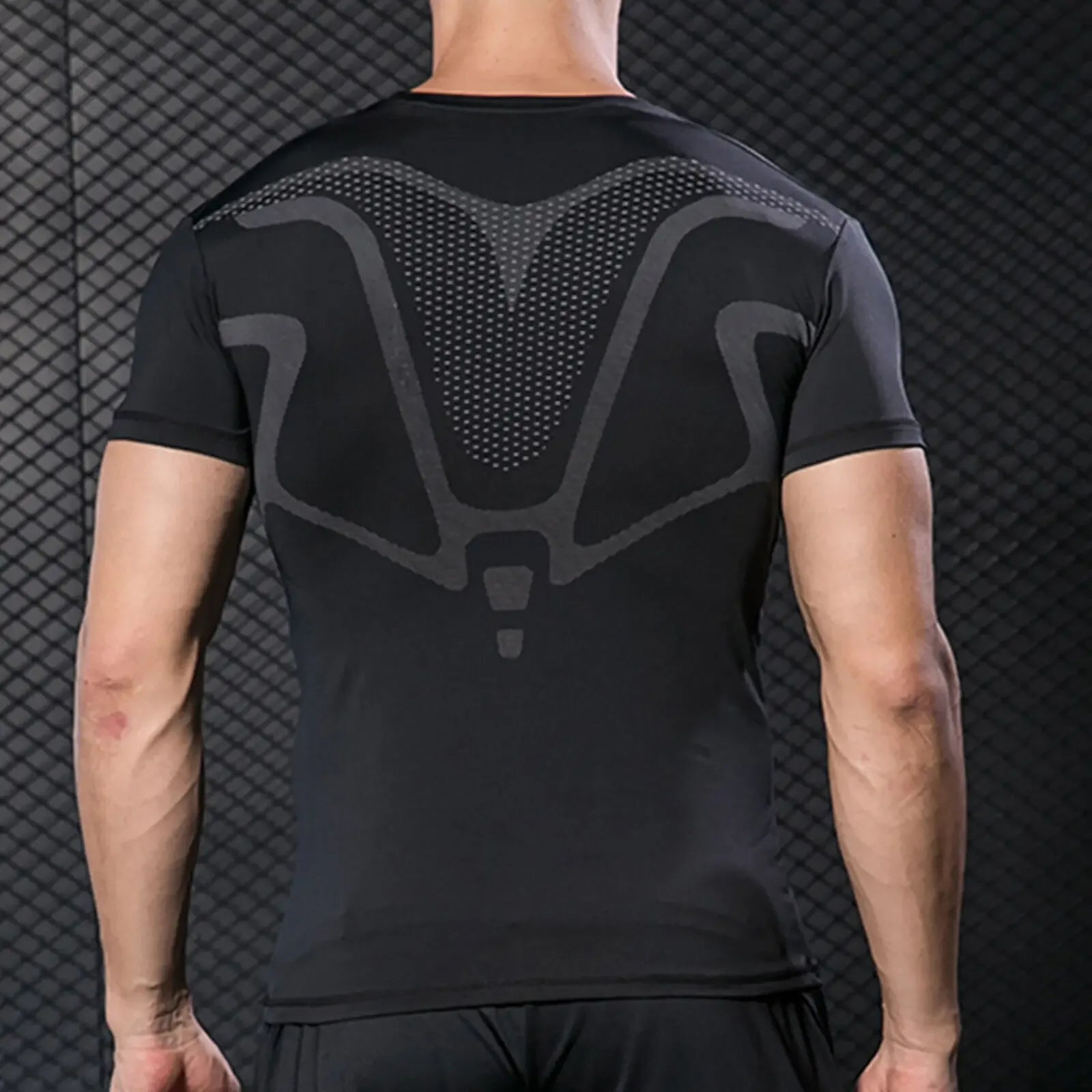 Men's Running Compression Shirts Short Sleeve Sport Gym Tees Fitness Quick Dry Sweatshirt Jogging Tracksuit Athletic Shirt Tops - Zen Fit Plus