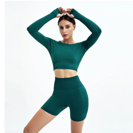 WAREBALL 2/3/4pcs Seamless Yoga Set Gym Clothes Sportswear Yoga Suits For Women Fitness Set Tracksuits Sports Bra Gym Leggings Zen fit plus