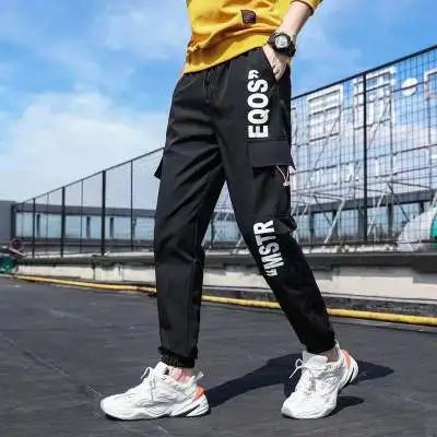 Classic Design Multi Flap Pockets Cargo Pants,Men's Loose Fit Drawstring Harem Cargo Jogger Pants oversized pants men and women Zen fit plus