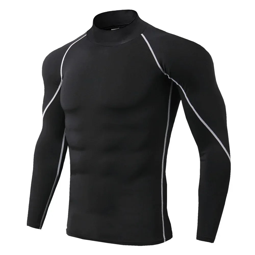 Men Sport T-shirt Quick Dry Bodybuilding Running Shirt Long Sleeve Compression Top Gym T Shirt Men Fitness Tight Rashgard - Zen Fit Plus