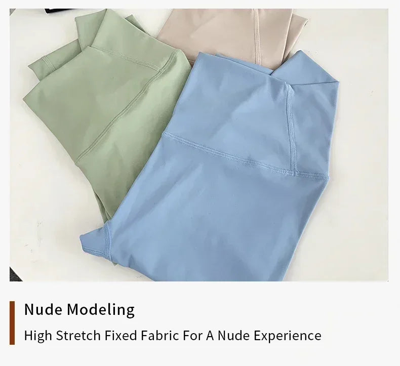 Hot Sale Fitness Female Leggings Running Pants Naked feeling Leggings High Waist Push Up Sport Women Fitness Running Yoga Pants - Zen Fit Plus