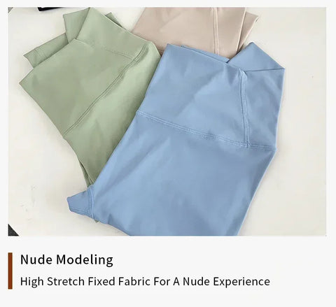 Hot Sale Fitness Female Leggings Running Pants Naked feeling Leggings High Waist Push Up Sport Women Fitness Running Yoga Pants - Zen Fit Plus