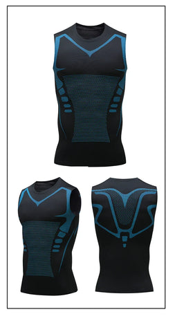 Compression Tank Top Men Gym Shirt Sleeveless Quick Dry Printing Sportswear Male Fitness Bodybuilding Vest Workout Muscle Top - Zen Fit Plus