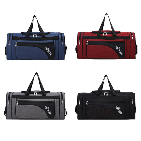 Oxford Dry Wet Separation Bags Large Capacity Portable Gym Bags Multifunctional Wear-resistant Side Zippers for Travel Swimming Zen fit plus