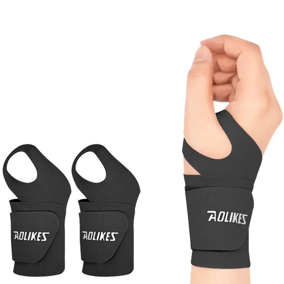 AOLIKES Ultra Thin and Soft Wrist Brace Wrist Wraps for Men and Women, Adjustable Wrist Support for Basketball Tennis Badminton Zen Fit Plus