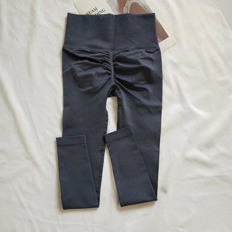 Seamless Sport Yoga High Waist Pants Leggings Sport See Through Yoga Gym Running Quick Dry Pants Scrunch Butt Pants Zen fit plus