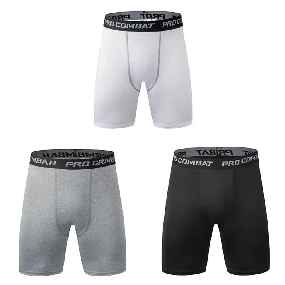Sports Men Leggings Male Fitness Pants Elastic Compression Tights Gym Running Training Shorts Quick Drying Bottoming Shorts - Zen Fit Plus