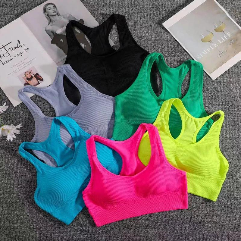 Women Sports Bra Top Push Up Fitness Yoga Bra Underwear Sport Tops For Women Breathable Running Vest Gym Wear Female Underwear - Zen Fit Plus