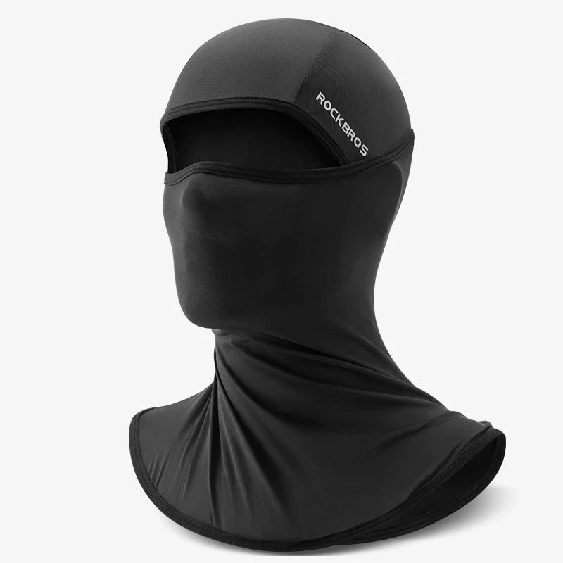 ROCKBROS Summer Ice Silk Bike Caps Anti-UV Sun Protection Breathable Bicycle Bandana Scarf Sports MTB Road Full Face Mask Cap Zen Fit Plus
