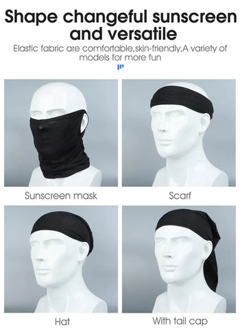 WEST BIKING Breathable Summer Cycling Headwear Ice Silk Anti UV Face Cover Outdoor Sport Running Scarf Dustproof Men Women Mask - Zen Fit Plus