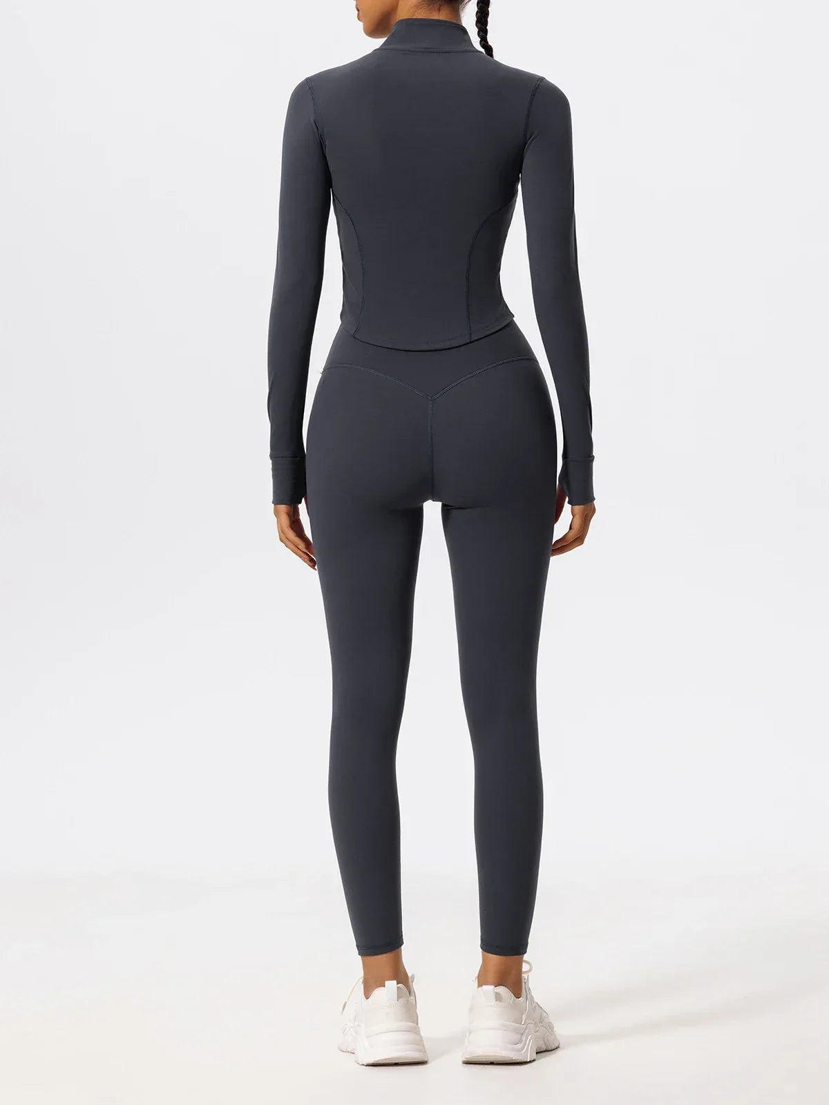 Hearuisavy Ultra-Soft Fabrics Casual Tight Sports Jackets Women Zipper Yoga Clothes Female Quick-Dry Long Sleeve Sportswear - Zen Fit Plus