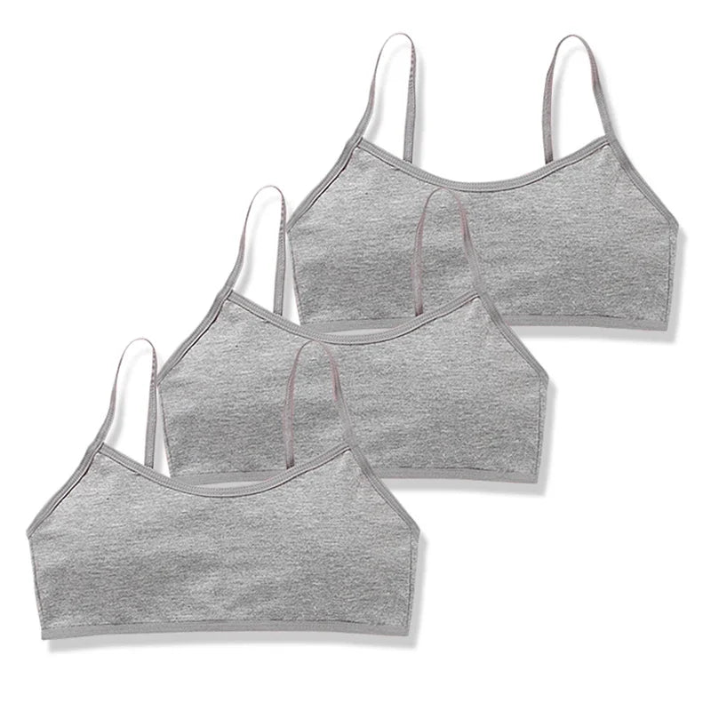3pc/Lot Kids Cotton Training Bra Girls Teens Underwear for Teenagers Lingerie Underwear 8-15T Zen Fit Plus