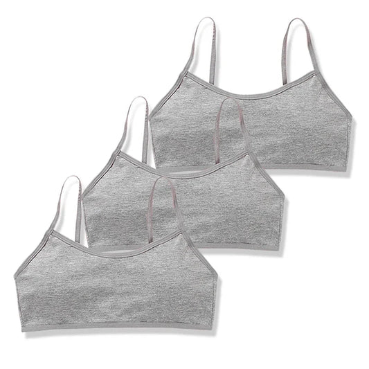 3pc/Lot Kids Cotton Training Bra Girls Teens Underwear for Teenagers Lingerie Underwear 8-15T Zen Fit Plus