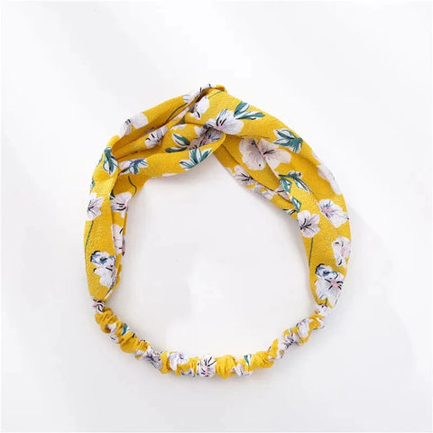 Fashion Women Girls Summer Bohemian Hair Bands Print Headbands Vintage Cross Turban Bandage Bandanas HairBands Hair Accessories Zen Fit Plus