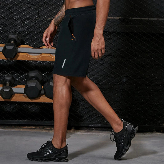 Plus Size Running Shorts Men Loose Dry Fit Basketball Gym Fitness Black Shorts Jogging Workout Athletic Bottom Zipper Pocket Zen fit plus