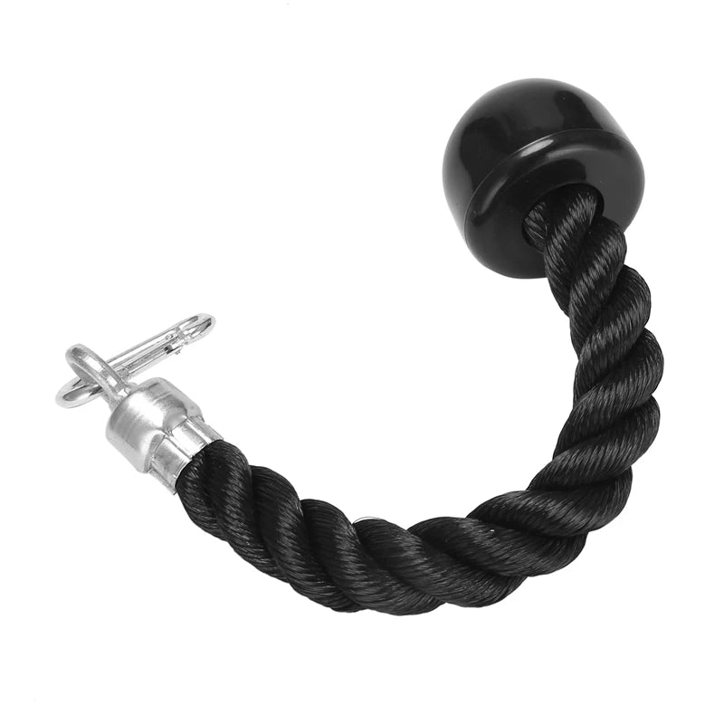 Heavy Duty Tricep Pull Down Single Rope With Snap Hook, Fitness Attachment Cable Machine Pulldown Rope For Home Gym Zen fit plus