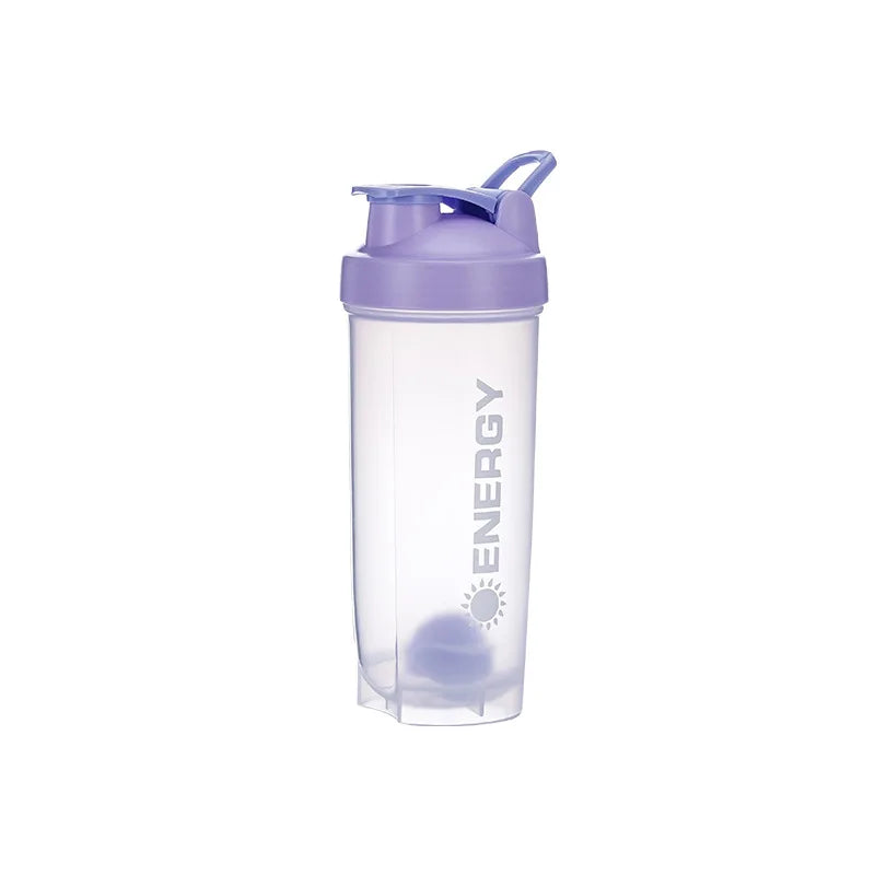 500/700MLSports Water Bottle Protein Shaker Outdoor Travel Portable JuiceCup Sports protein powder shaker cup Zen fit plus