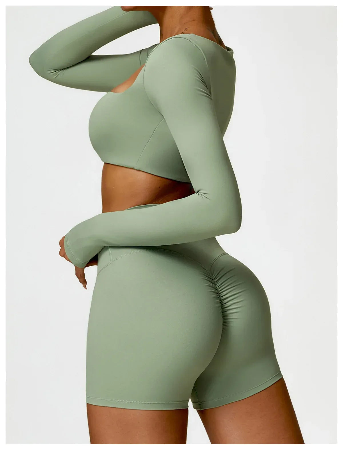 Yoga Suit Sports Set Women Quick-Drying Gym Set Women Tracksuit Running Workout Long Sleeve Sports Shirt Yoga Clothing - Zen Fit Plus