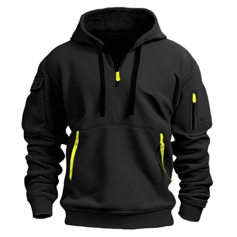 2024 New Multi Pocket Zipper Fleece Hooded Casual Shirt for Men and Women Plus Size Loose Pullover Fashion Sweatshirt top Zen Fit Plus