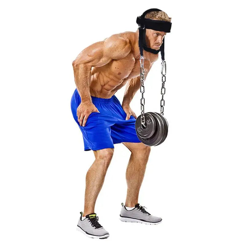 Adjustable Neck Training Head Harness Neck Power Trainer Body Strengh Exercise Weight Bearing Cap Gym Fitness Workout Equipment Zen fit plus