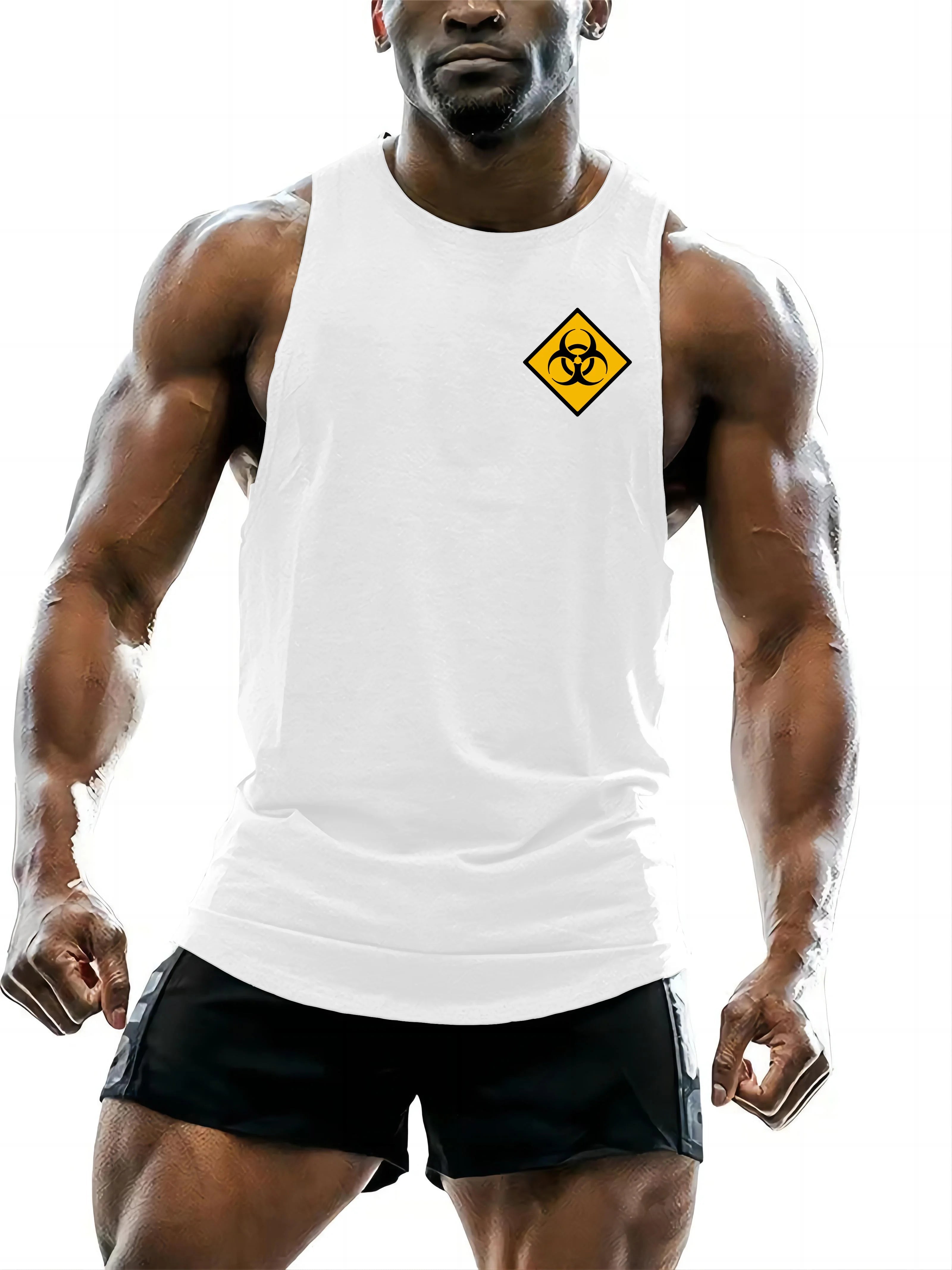 Adult Men'S Tank Tops Clothing 2d Fun Printed Round Neck Summer Basketball Sleeveless Outdoor Sports Gym Quick Dry New Style Zen fit plus