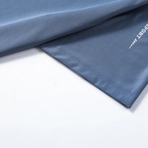 CHRLCK Men's Running Quick Drying T-shirts Breathable Hiking Fishing Tees Soft Elasticity Outdoor Sports Short Shirt Summer Zen fit plus