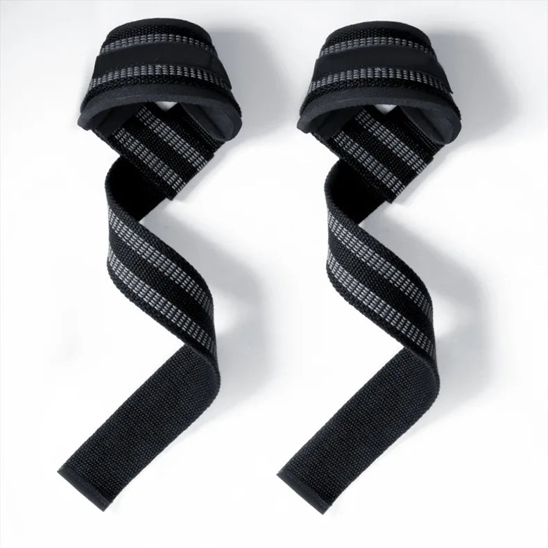 1Pair Non-slip Strap Gym Dumbbell Workout Weights Lifting Straps Crossfit Fitness Equipment Wrist Wrap Lift Exercise Training Zen fit plus