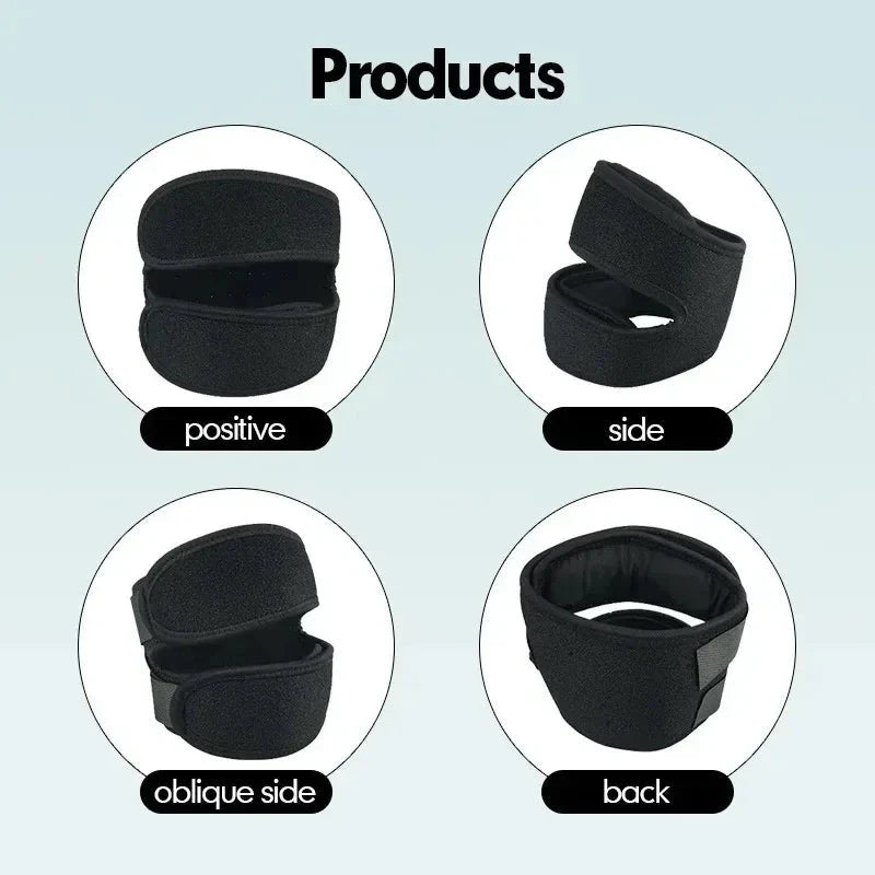1PC Pressurized Knee Wrap Sleeve Support Bandage Pad Elastic Braces Knee Hole Kneepad Safety Basketball Tennis Cycling Knee Pads Zen Fit Plus