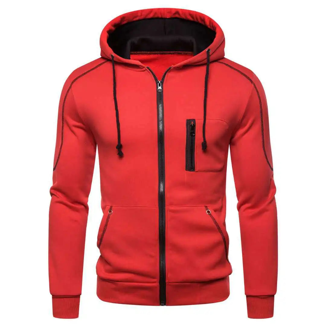 Men's Hoodie Black White Army Green Red Hooded Color Block Fleece Cool Casual Winter Clothing Apparel Hoodies Sweatshirts Zen fit plus