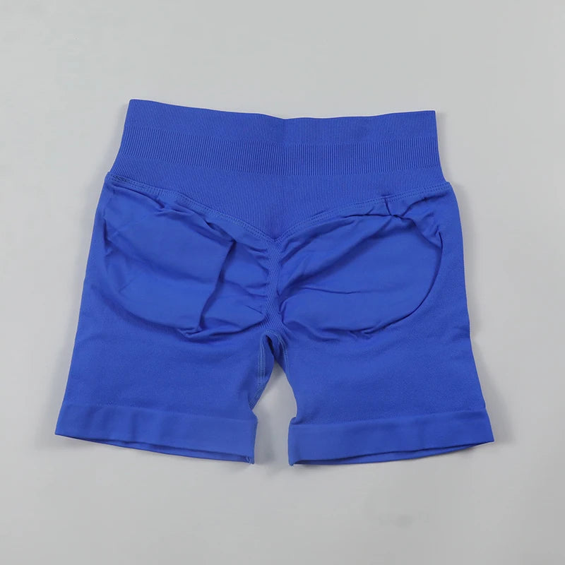 Impact Shorts Low Ribbed Waist Band Yoga Shorts Seamless Scrunch Bum Workout Gym Shorts Booty Hight Stretch Running Shorts Zen fit plus