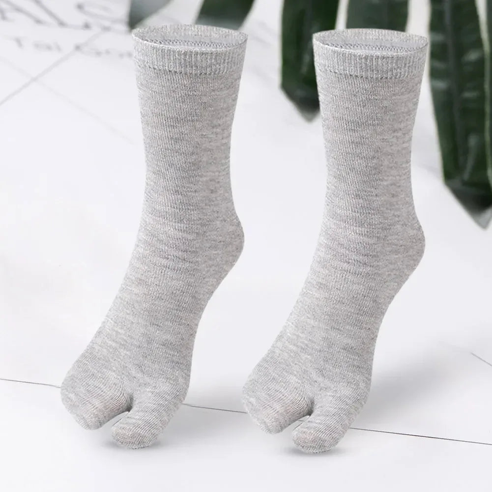 1-5PCS Women/Men Unisex Japanese Kimono Flip Flop Sandal Split Two Toes Sock Tabi Geta Cotton Socks New Arrival - Zen Fit Plus