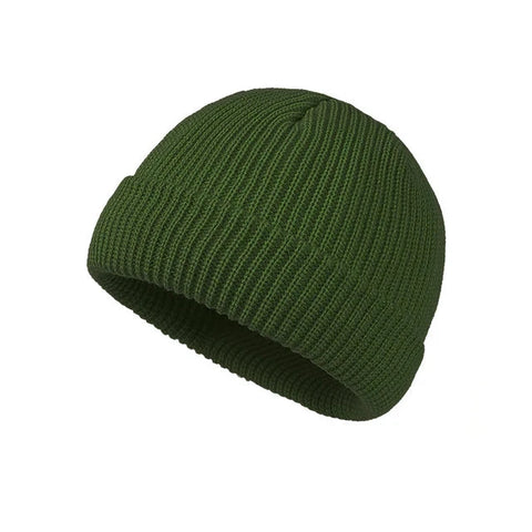 Knitted Hat for Men & Women Caps Wool Fashion Simple Warm Skullies Beanies Solid Autumn Winter Beanie Cap Trendy Style Zen Fit Plus