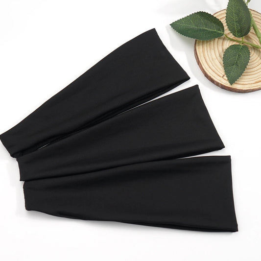 3PCS Sweatband for Men Women Elastic Sport Hairbands Head Band Yoga Headbands Headwear Headwrap Sports Workout Hair Accessories Zen Fit Plus