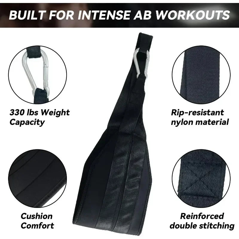 Fitness AB Sling Straps Suspension Rip-Resistant Heavy Duty A Pair for Pull Up Bar Hanging Leg Raiser Gym Home Fitness Equipment Zen Fit Plus