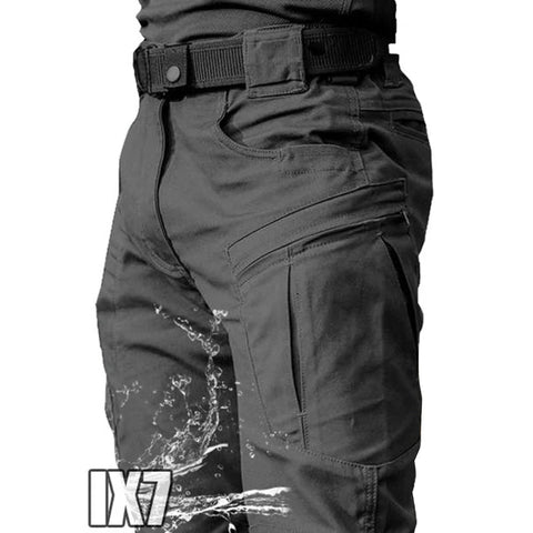 Men City Pants Cargo Trousers Multi-pocket Waterproof Wear-resistant Casual Training Overalls  Fat Cargo Quick Dry Pants Zen fit plus