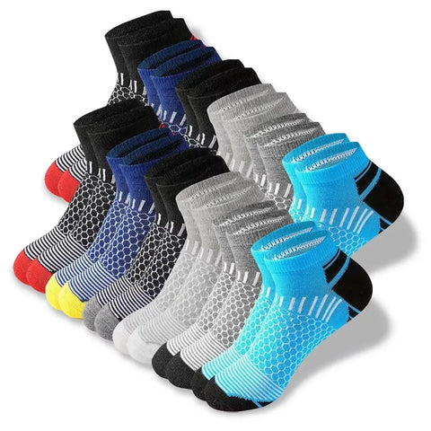 5 Pairs Men Summer Socks Trendy Fashionable Simple Versatile Men Ankle Socks Comfortable Lightweight Breathable Casual Socks - Zen Fit Plus